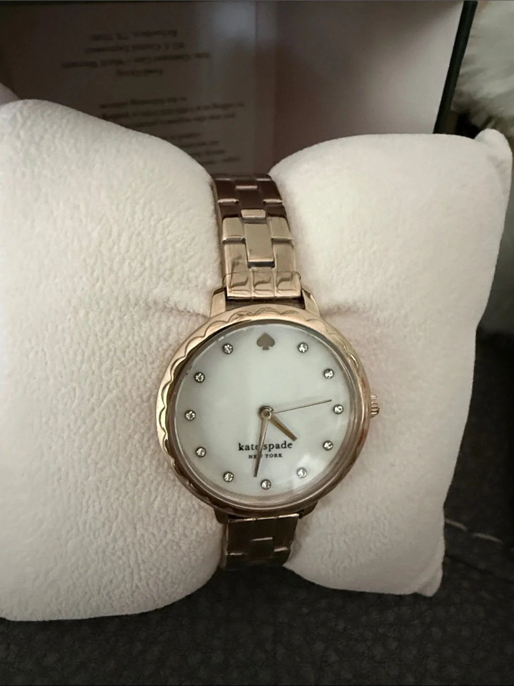 kate spade Rose Gold and White Women's Bracelet Watch